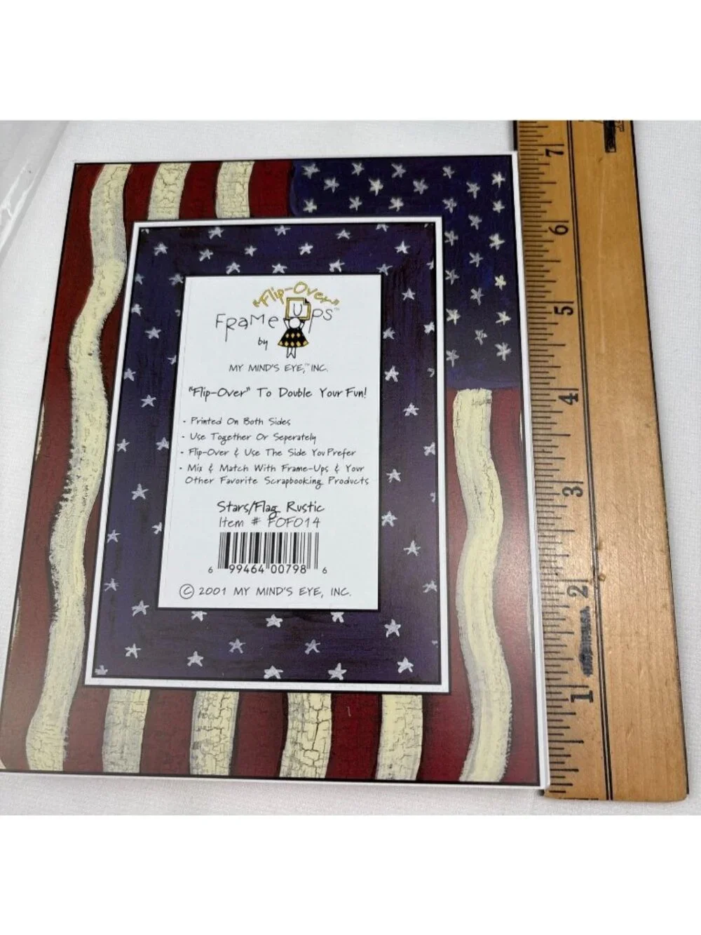 My Minds Eye Flip-Over Frame-Ups Scrapbooking Kit 128 Designs Patriotic Rustic